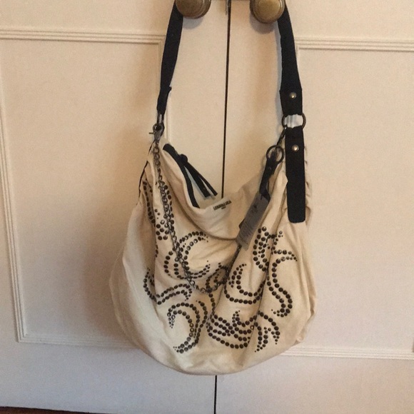 Leigh and Luca oversized canvas hobo bag - Picture 2 of 6